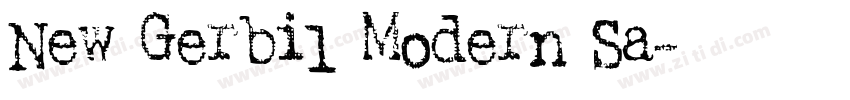 New Gerbil Modern Sa字体转换